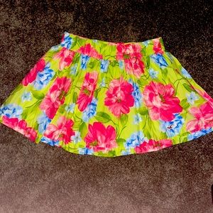 Hollister vibrant floral mini skirt